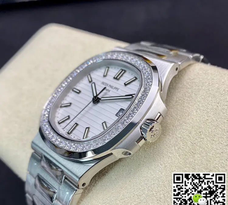 Patek Philippe Nautilus 5713 1G-010 PPF Factory 1:1 Best Edition Replica Watch V4 White Dial Swiss Cal.324 SC